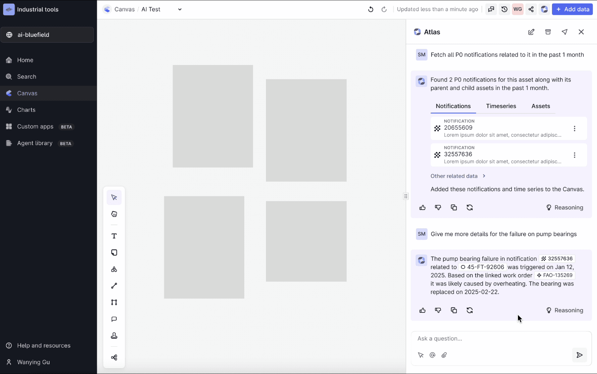 Agent chat UX prototype